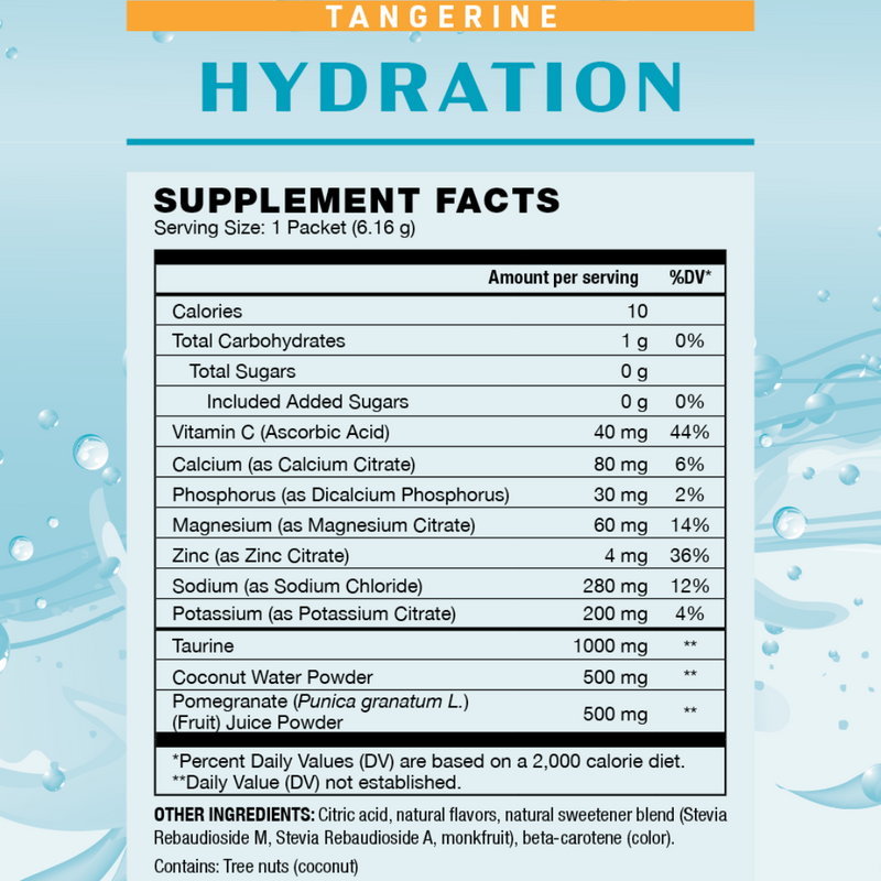 Hydration: Naturally Sweetened Electrolytes